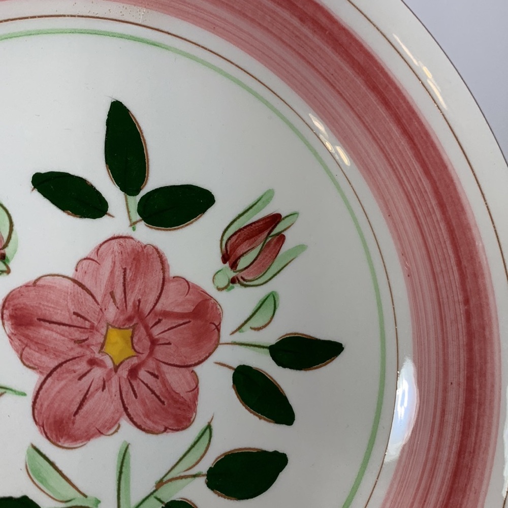 Stangl Pottery Bowls Wild Rose Set of Two Floral VTG Soup Salad Cereal 7.75β - Picture 13 of 15